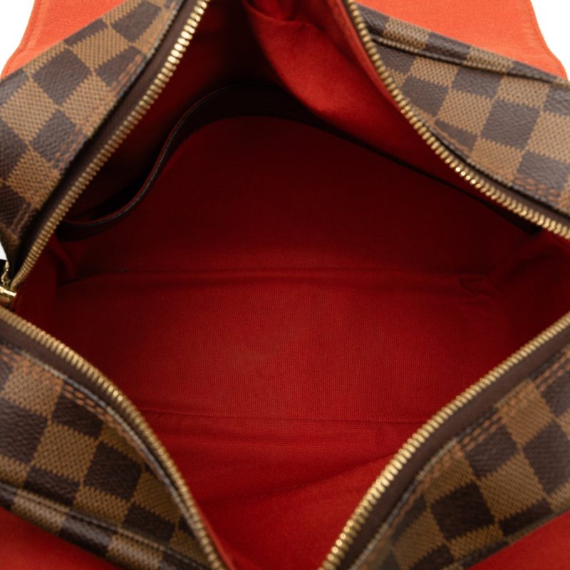 Brown Louis Vuitton Damier Ebene Navona Pouch - Image 5