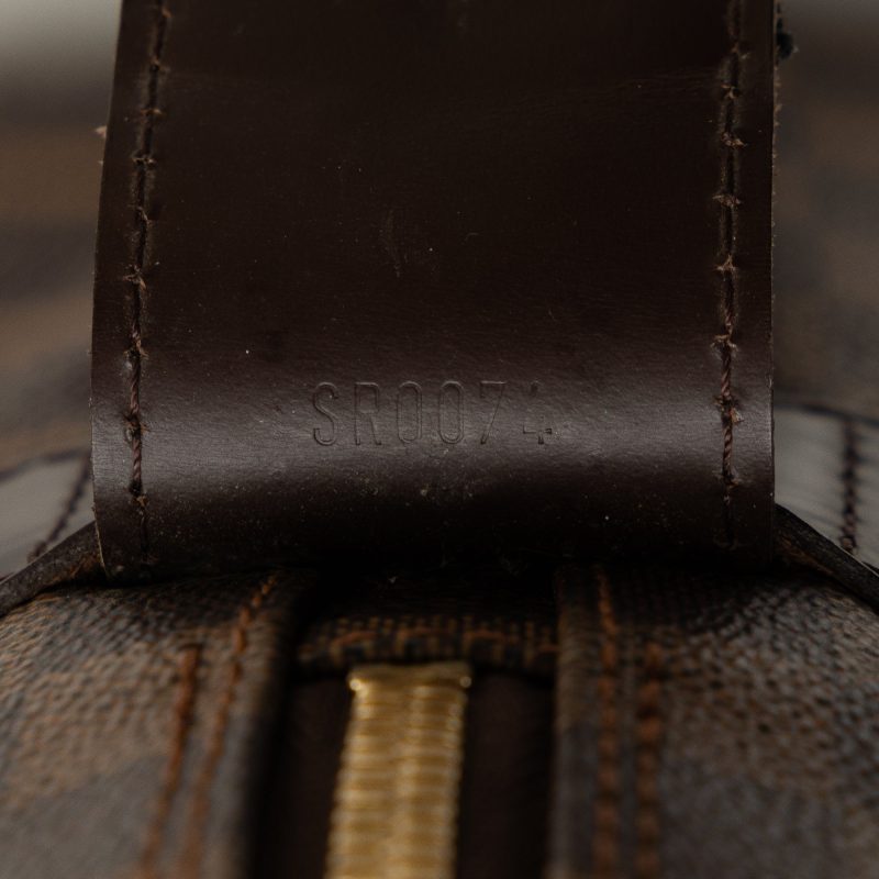 Brown Louis Vuitton Damier Ebene Navona Pouch - Image 7