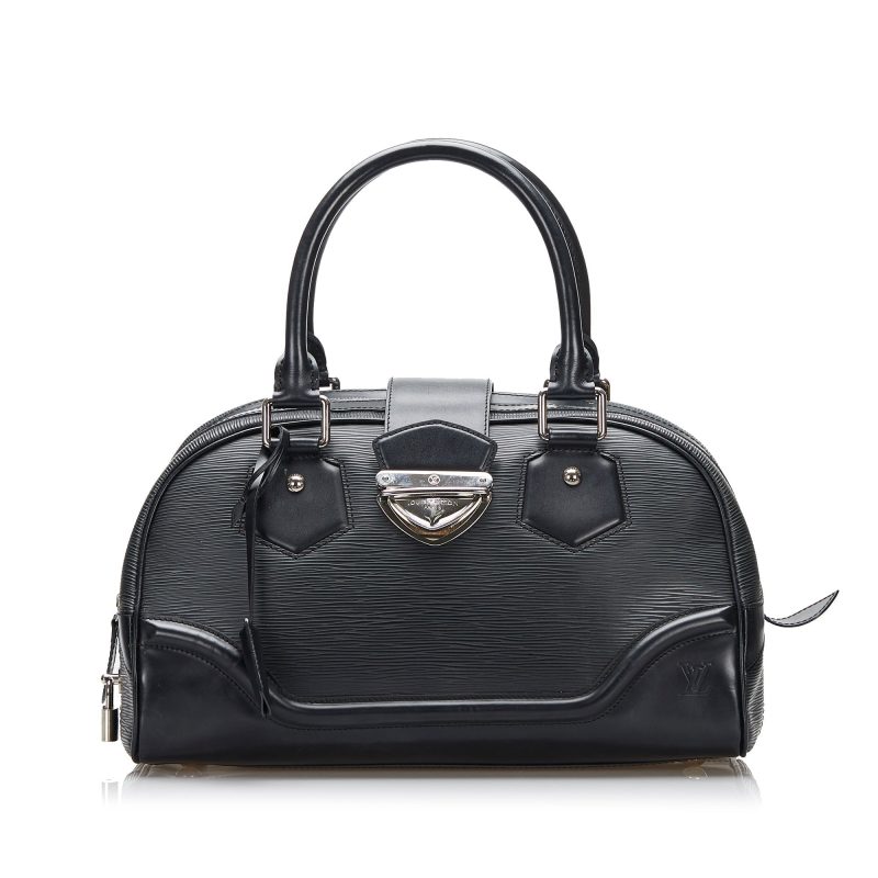 Louis Vuitton Bowling Montaigne GM Black Epi