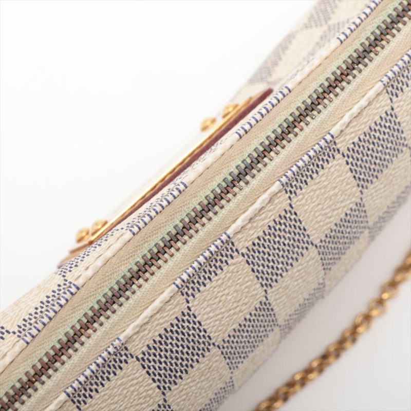 Louis Vuitton Damier Azur Delightful MM Shoulder Bag (SHF-HQhgXp) - Image 9