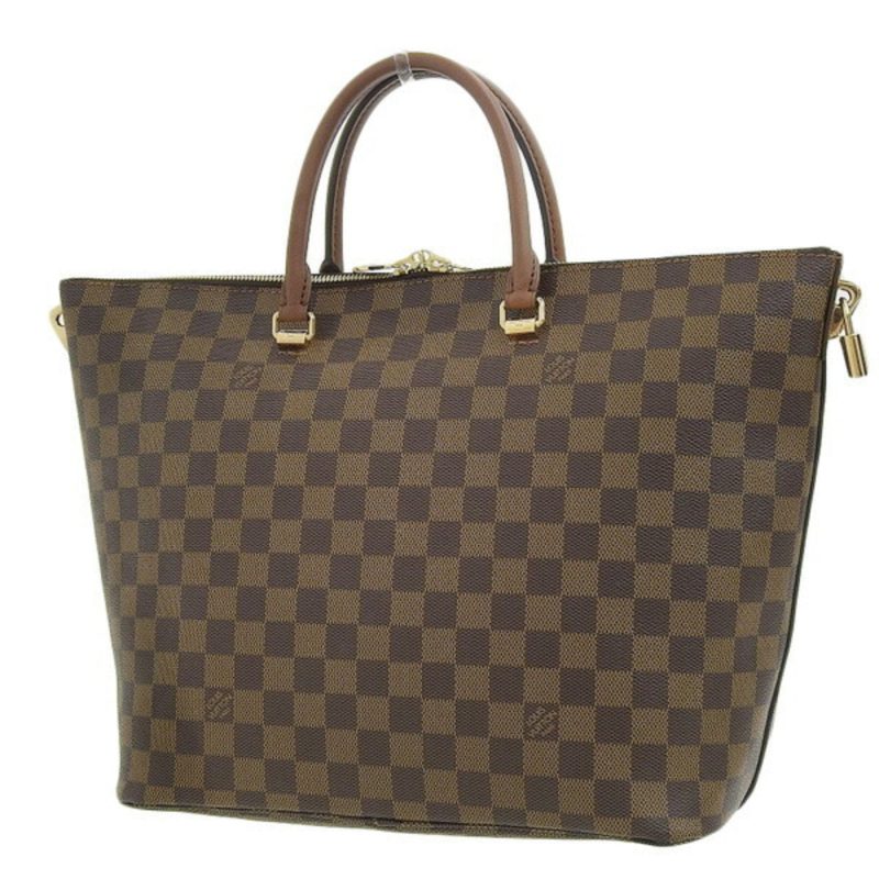 LOUIS VUITTON Belmont Damier Ebene Shoulder Bag Brown - Image 2
