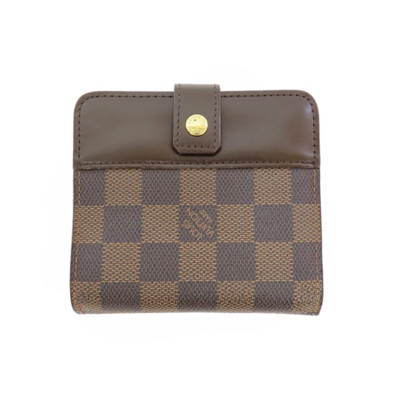 LOUIS VUITTON compact coin card holder NoirM82245 Monogram Shadow