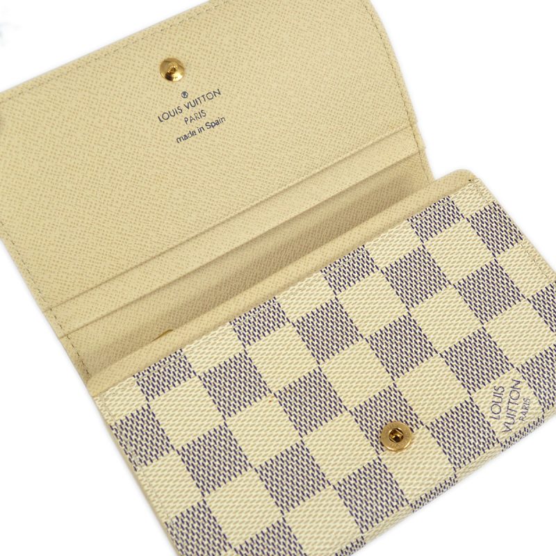 Louis Vuitton Damier Azur Portefolio Sarah N63208 Wallet Comedy - Image 4