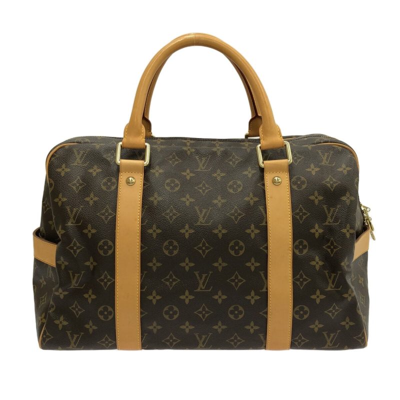 LOUIS VUITTON Carryall MM Monogram Canvas Shoulder Bag Brown