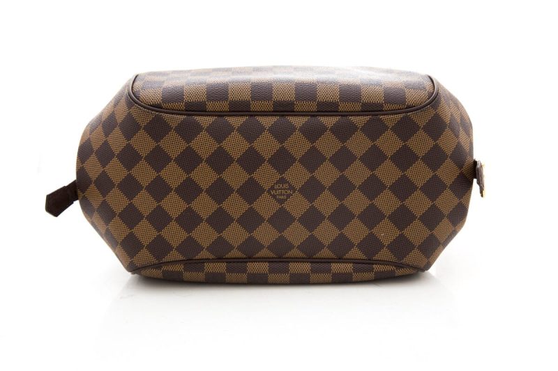 LOUIS VUITTON Belem PM Damier Ebene Satchel Bag Brown - Image 5