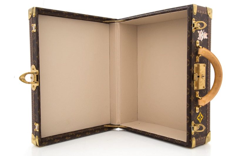 Louis Vuitton Brown Monogram 3 Watch Case - Image 7