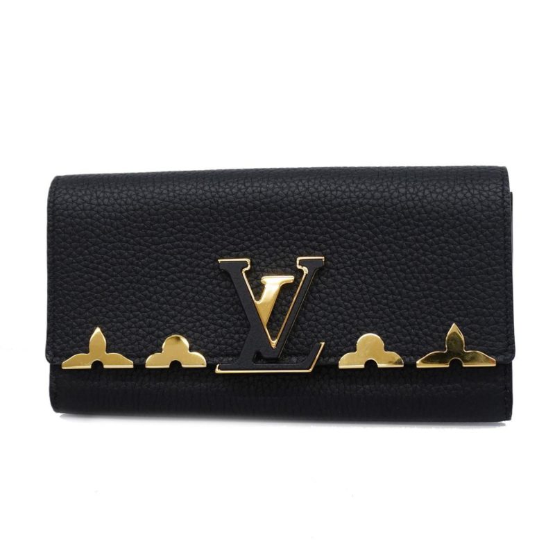 Louis Vuitton Capucines 2 Way Bag,Black,Leather