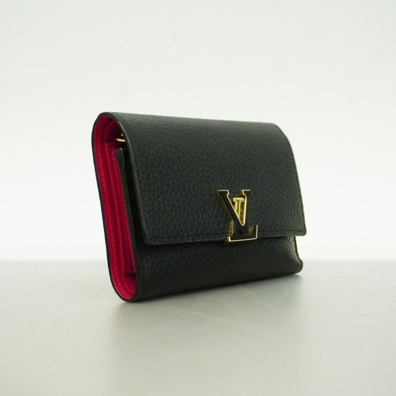 Louis Vuitton Capucine PM Handbag Taurillon Leather Noir/Blanc - Image 4