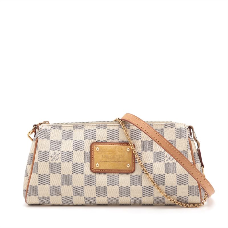 Louis Vuitton Damier Azur Delightful MM Shoulder Bag (SHF-HQhgXp)