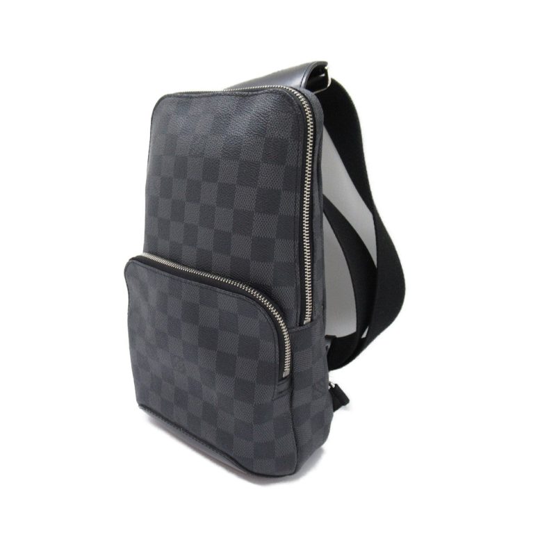 LOUIS VUITTON Avenue Sling Damier Graphite Backpack Bag Black - Image 3