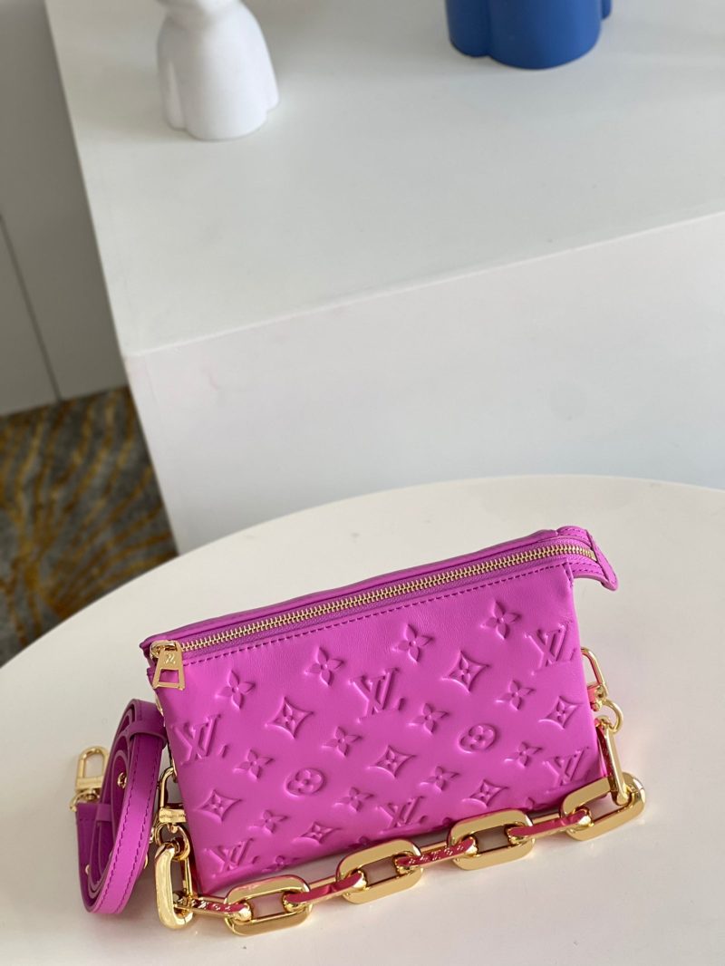 LOUIS VUITTON Coussin Blue GacierM58699 Monogram/Emboss Size PM - Image 2