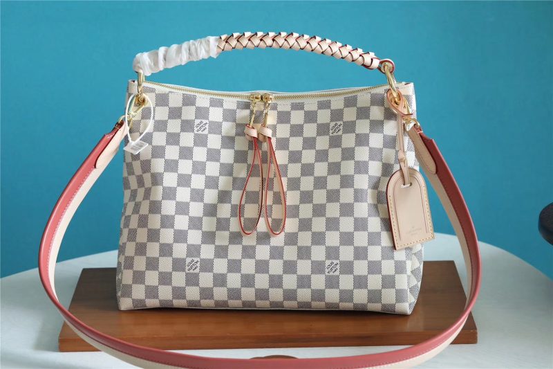 LOUIS VUITTON Beaubourg MM Damier Ebene Shoulder Bag Brown