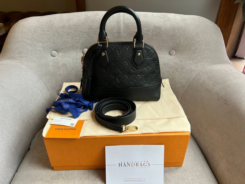 LOUIS VUITTON Alma Noir M4031N Epi Electric Size BB