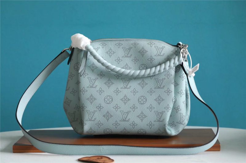 LOUIS VUITTON Babylone BB Bag Mahina Grey