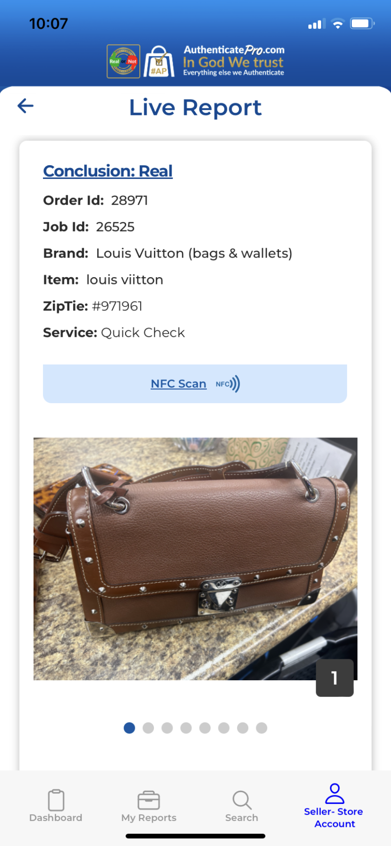 Handbag Luxury Designer By Louis VuittonSize: Medium - Image 7