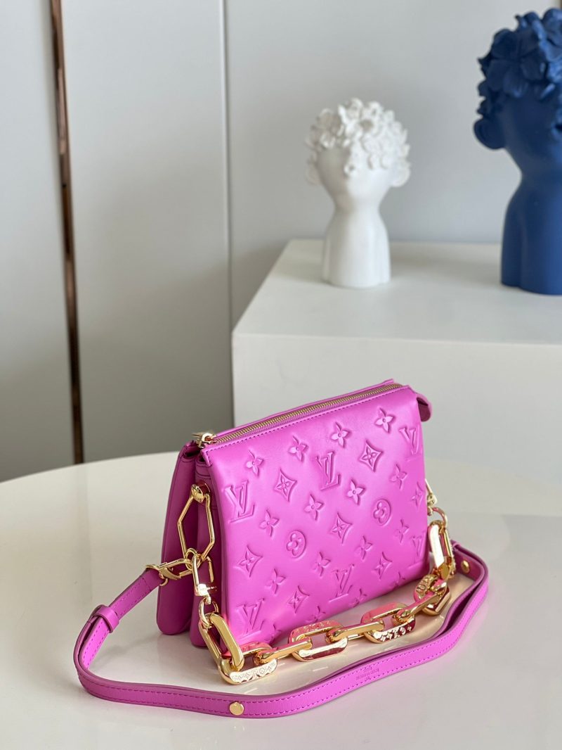 LOUIS VUITTON Coussin Blue GacierM58699 Monogram/Emboss Size PM - Image 6