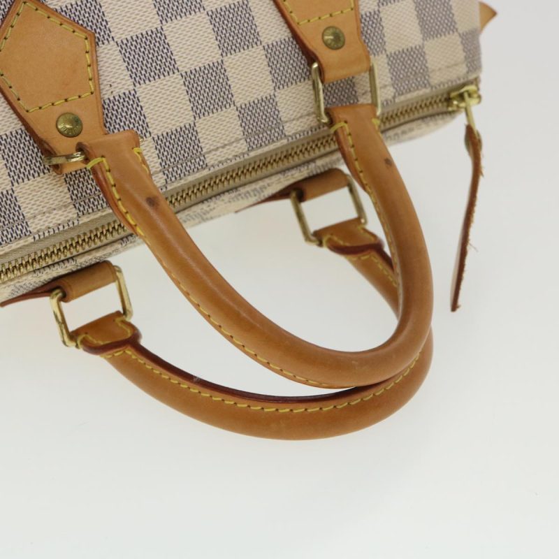 Louis Vuitton Damier Azur Speedy 25 Handbag Mini Boston Bag N4137 - Image 8