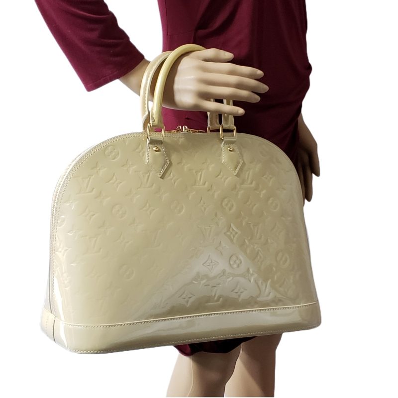 LOUIS VUITTON Alma GM Vernis Rouge - Image 13