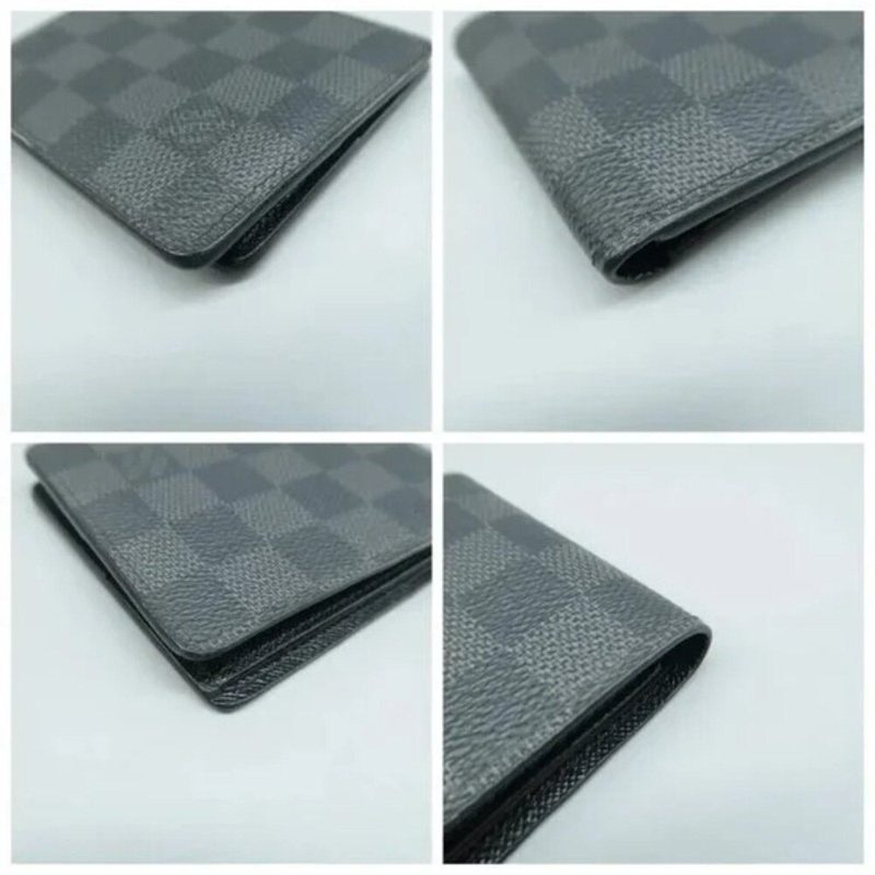 Louis Vuitton Black Damier Graphite Coated Canvas Zip Around Wallet - Image 8