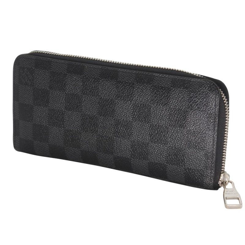 Louis Vuitton Black Damier Graphite Coated Canvas Zip Around Wallet - Image 2
