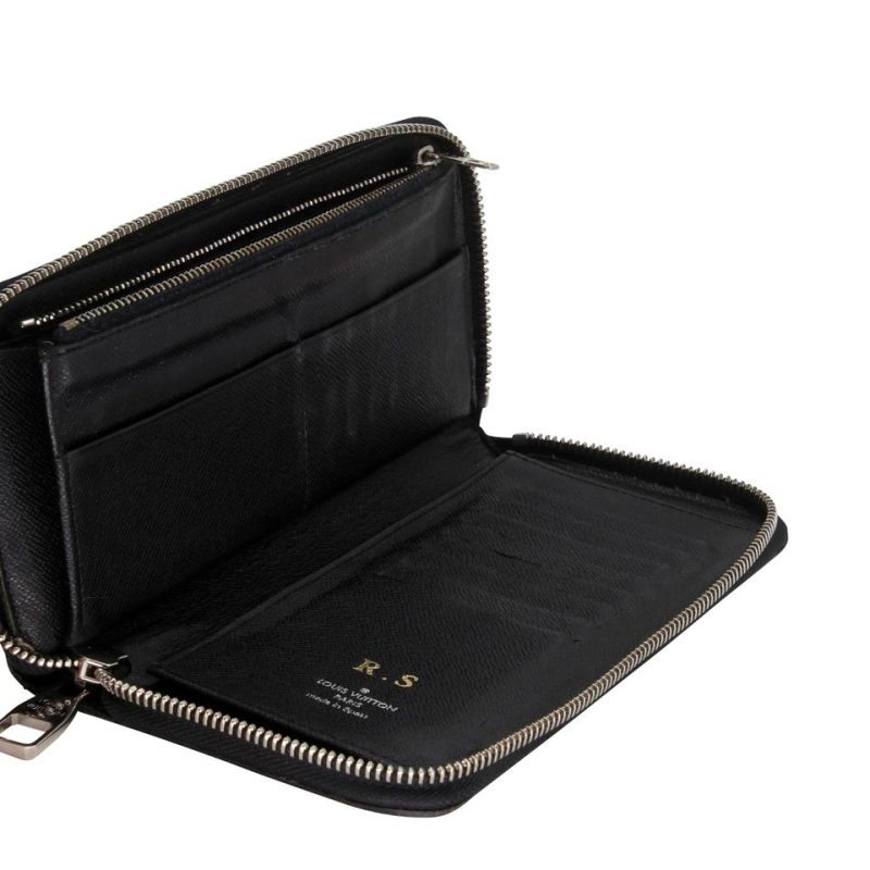 Louis Vuitton Black Damier Graphite Coated Canvas Zip Around Wallet - Image 7