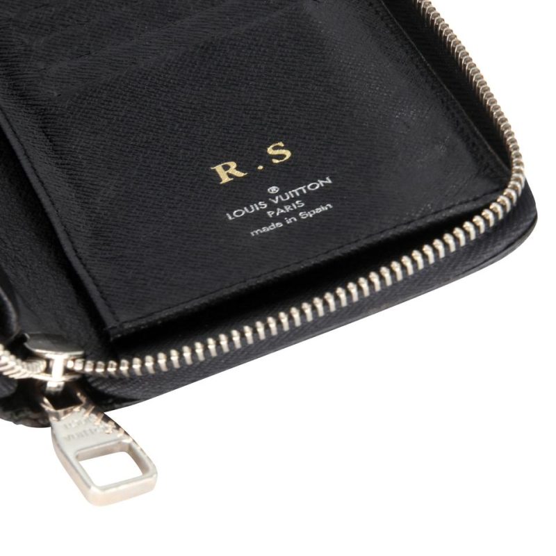 Louis Vuitton Black Damier Infini Brazza Wallet W/ TS Initials - Image 9