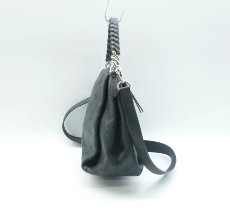 Louis Vuitton Black Monogram Mahina Hobo Handbag - Image 3