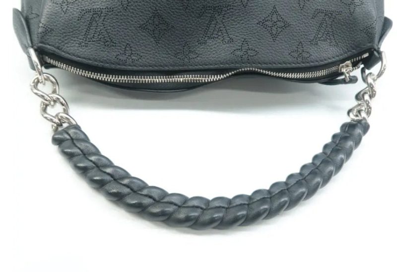 Louis Vuitton Black Monogram Mahina Hobo Handbag - Image 5