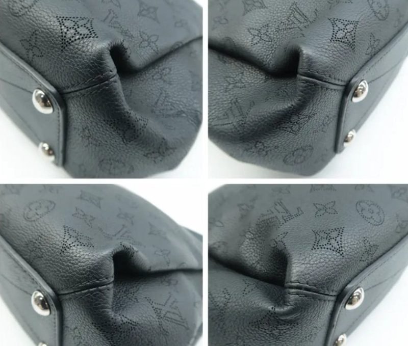 Louis Vuitton Black Monogram Mahina Hobo Handbag - Image 7