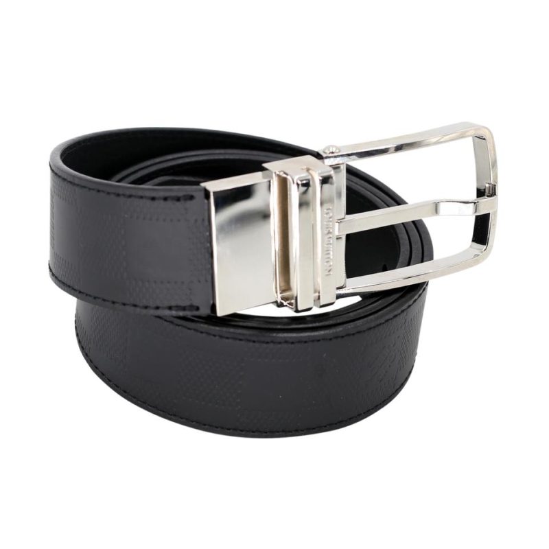 Louis Vuitton Slender Graphite Saint Tulle Reversible Belt LV-B0323P-0002 - Image 8