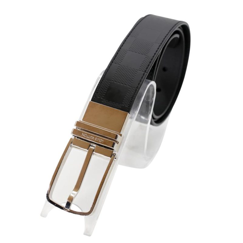 Louis Vuitton Slender Graphite Saint Tulle Reversible Belt LV-B0323P-0002 - Image 2