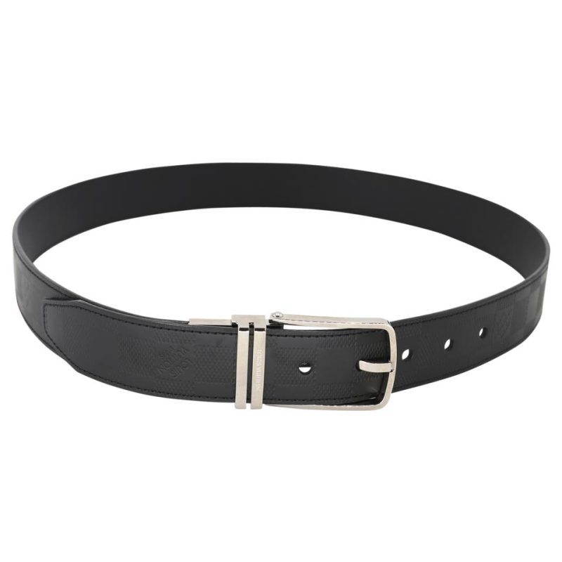 Louis Vuitton Slender Graphite Saint Tulle Reversible Belt LV-B0323P-0002 - Image 3