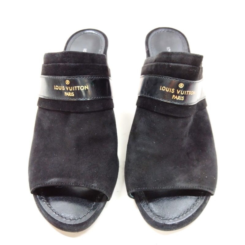 Louis Vuitton Black Suede Tassel Peep Toe Ankle Boots Size US 11 | EU 41 - Image 2
