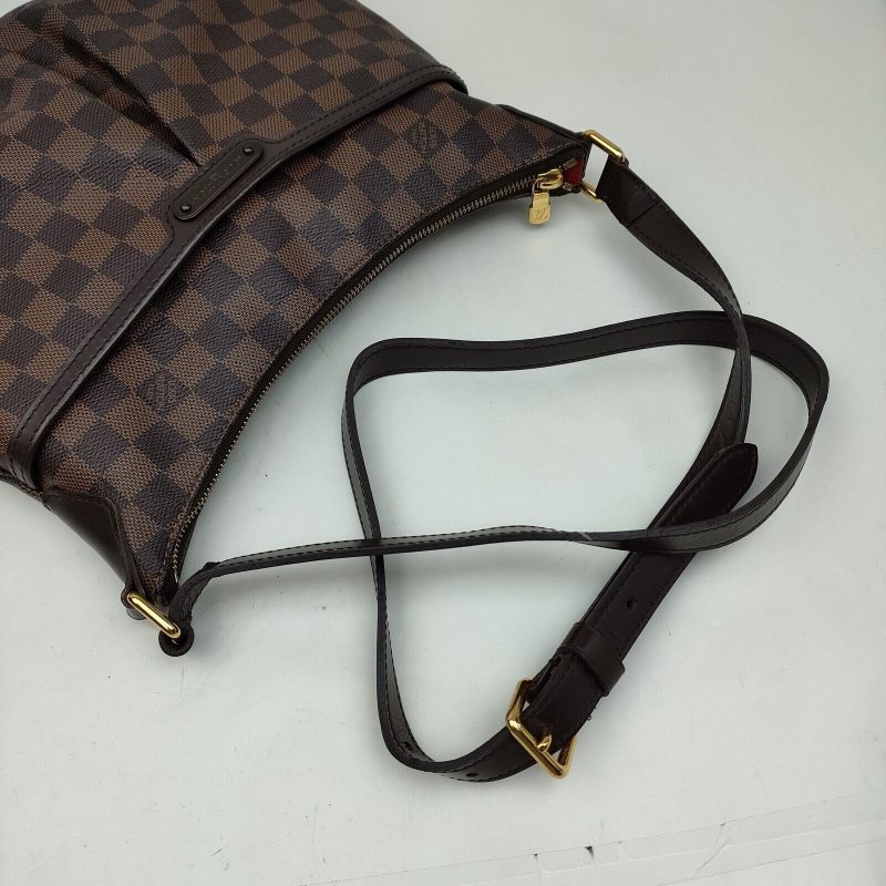 LOUIS VUITTON Bloomsbury PM Damier Ebene Crossbody Bag Brown - Image 4