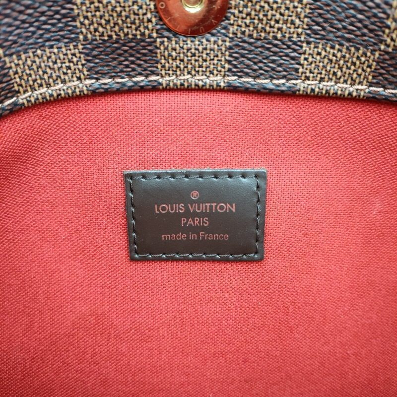 LOUIS VUITTON Bloomsbury PM Damier Ebene Crossbody Bag Brown - Image 9