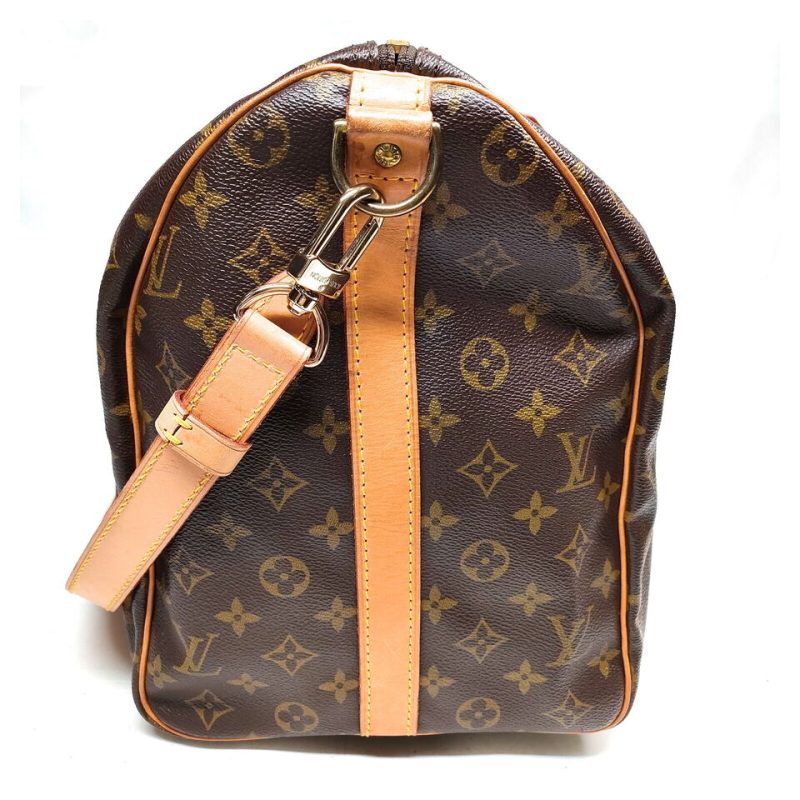 Louis Vuitton Boston Keepall Bandouliere 55 Monogram Bag #MN649 - Image 3