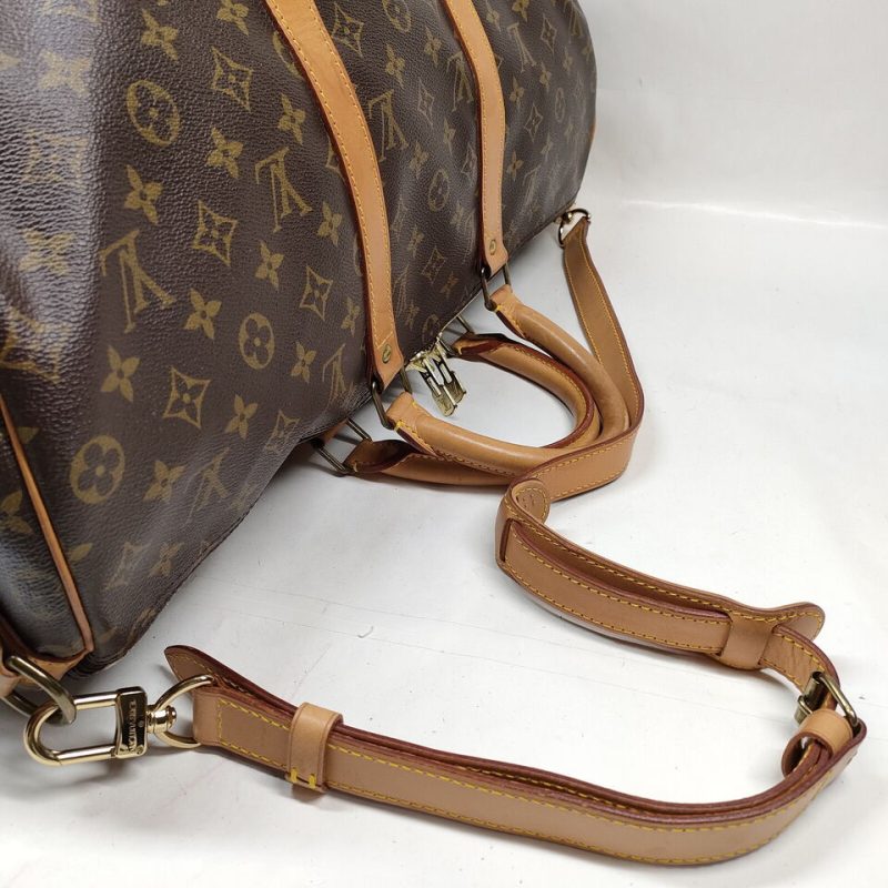 Louis Vuitton Boston Keepall Bandouliere 55 Monogram Bag #MN649 - Image 4