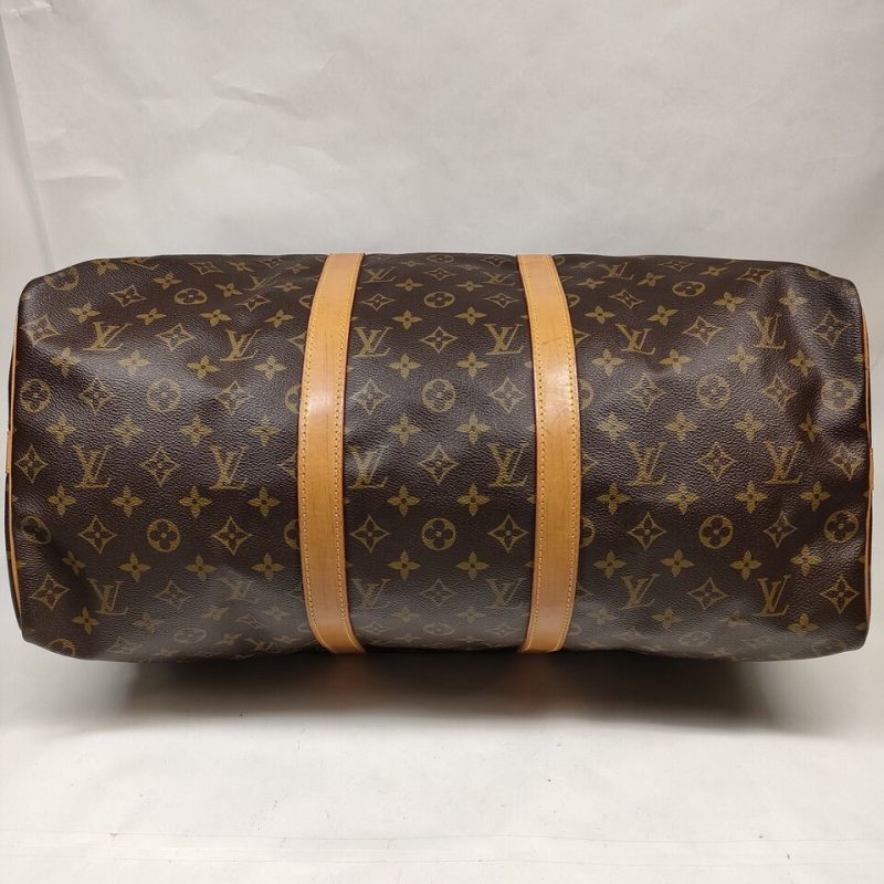 Louis Vuitton Boston Keepall Bandouliere 55 Monogram Bag #MN649 - Image 5