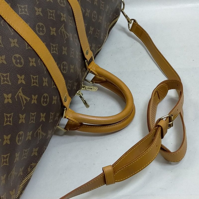 LOUIS VUITTON Boston Bag with Speedy Strap M41534 Monogram Canvas Leather Brown Women's - Image 4