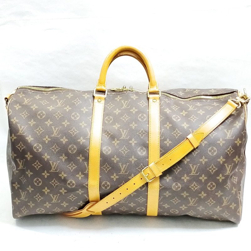 LOUIS VUITTON Boston Bag with Speedy Strap M41534 Monogram Canvas Leather Brown Women's