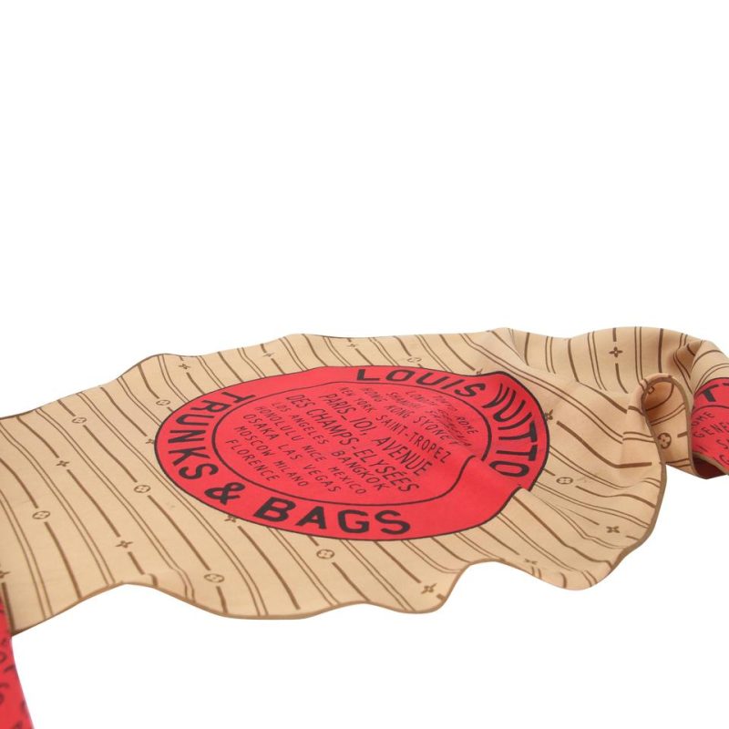 Louis Vuitton Monogram Silk Lv Logo Trunk Bags Scarf/Wrap LV-0519N-0181 - Image 5