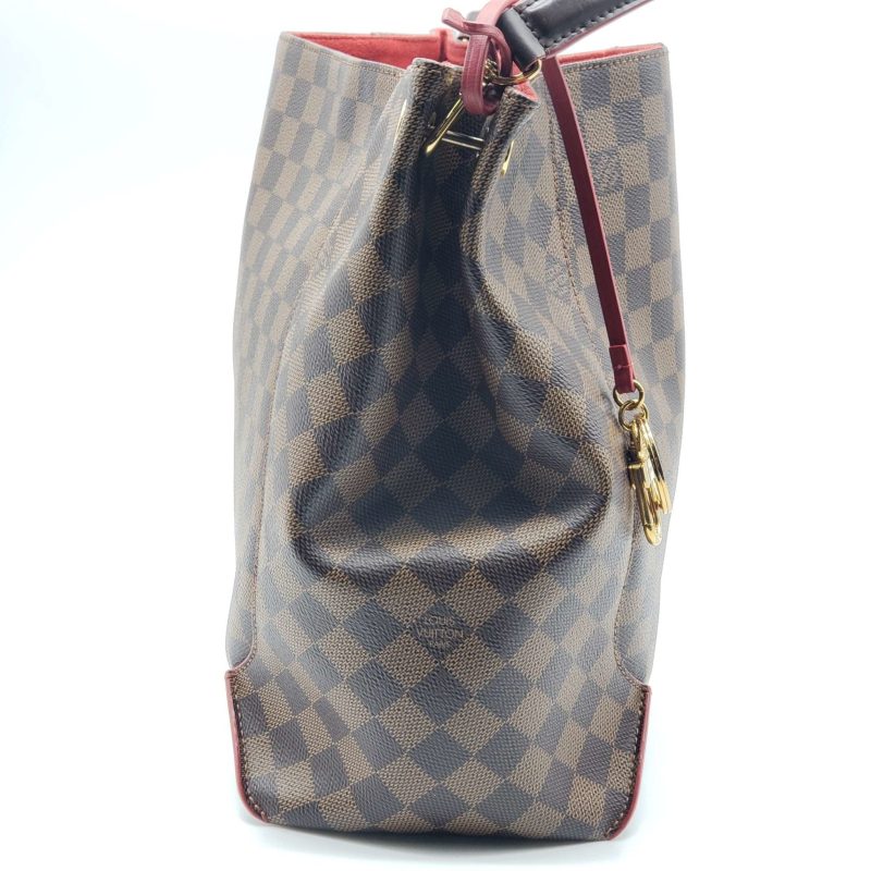 LOUIS VUITTON Caissa Hobo Bag Damier Ebene - Image 4