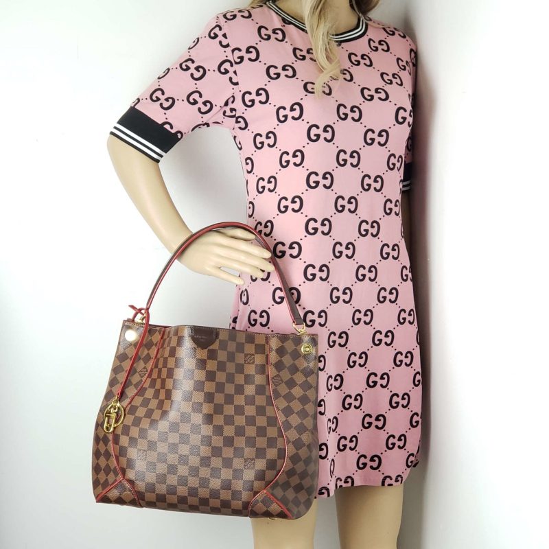 LOUIS VUITTON Caissa Hobo Bag Damier Ebene - Image 17