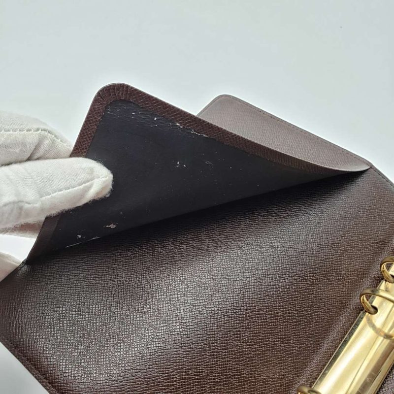 Louis Vuitton Damier Agenda MM Notebook Cover R20240 Small Good - Image 9
