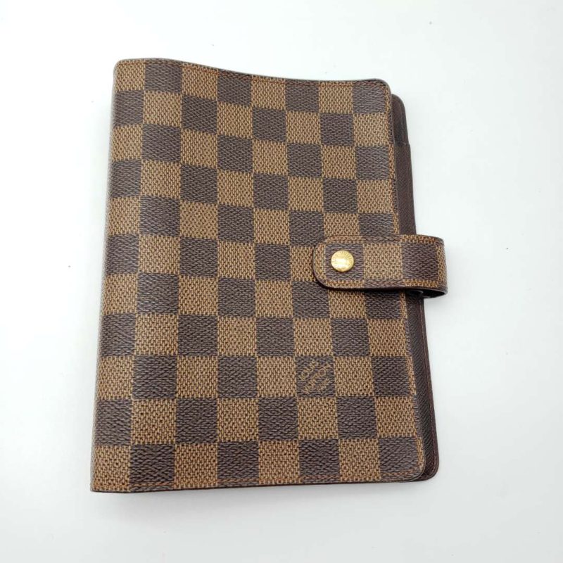 Louis Vuitton Damier Agenda MM Notebook Cover R20240 Small Good