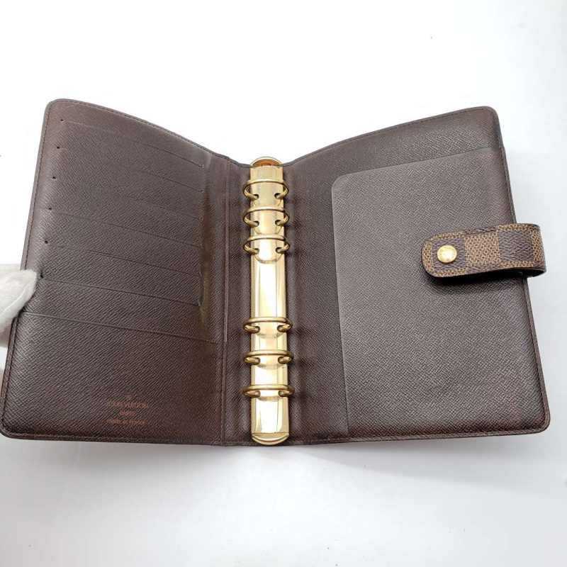 Louis Vuitton Damier Agenda MM Notebook Cover R20240 Small Good - Image 8
