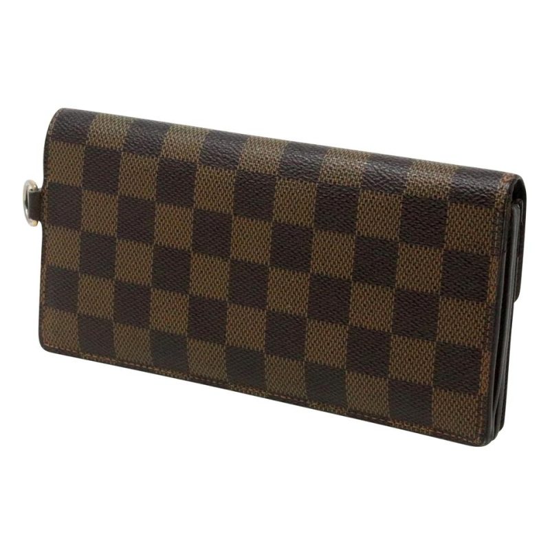Louis Vuitton Damier Gold Gm Accordion Moto Chain Long Travel Wallet - Image 2