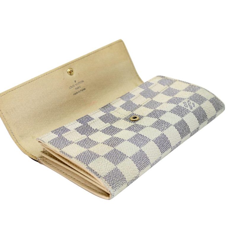 Louis Vuitton Azur Canvas Sarah GM Long Wallet LV-W0107P-0004 - Image 6