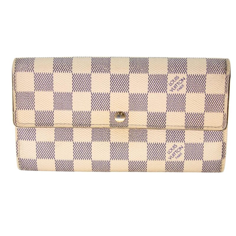 Louis Vuitton Azur Canvas Sarah GM Long Wallet LV-W1110P-A004