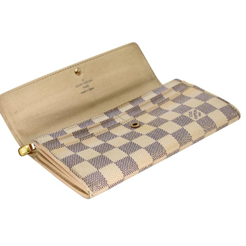 Louis Vuitton Azur Canvas Sarah GM Long Wallet LV-W1110P-A004 - Image 7